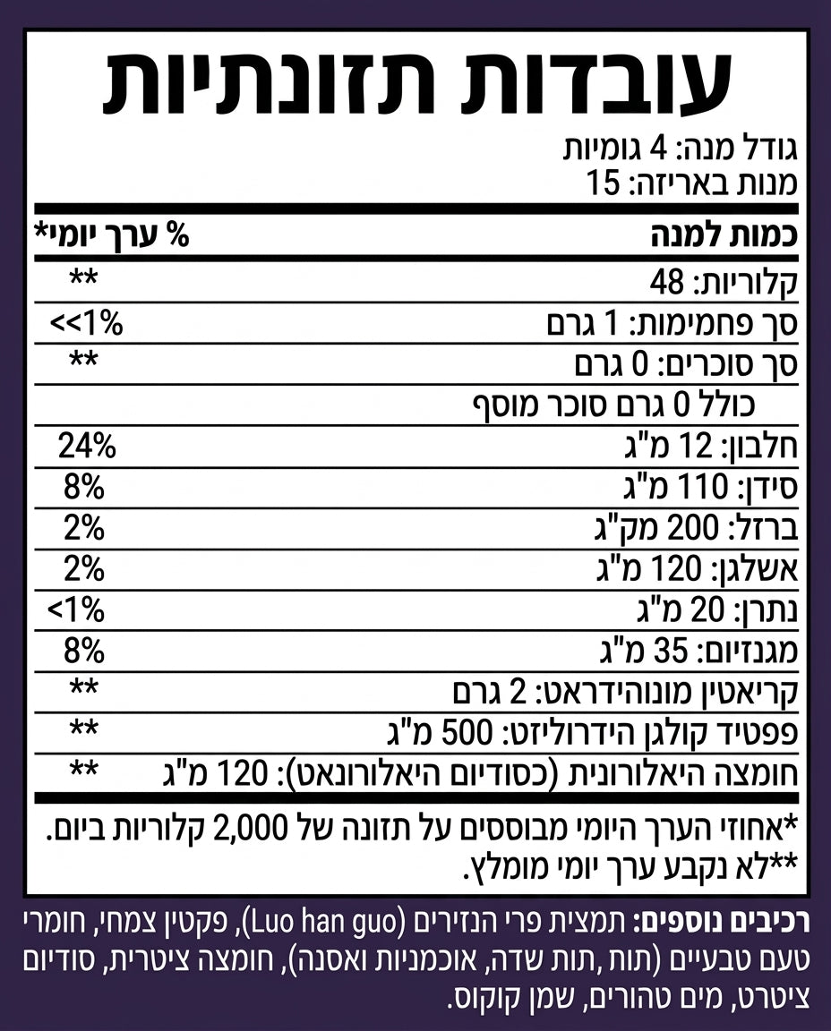 Lumé גומי החלבון של