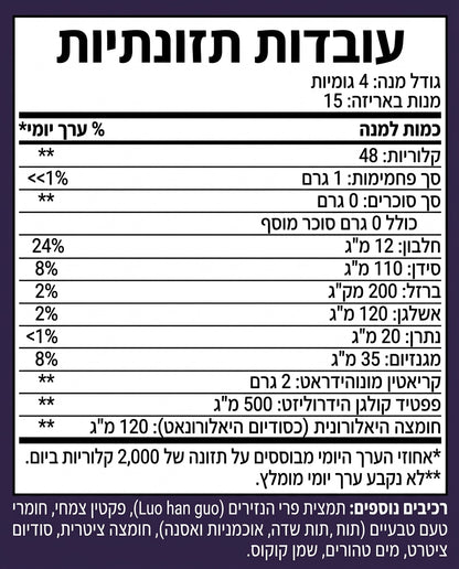 Lumé גומי החלבון של